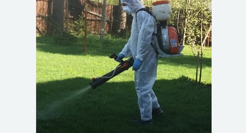 Обработка участка от клещей в Макушино